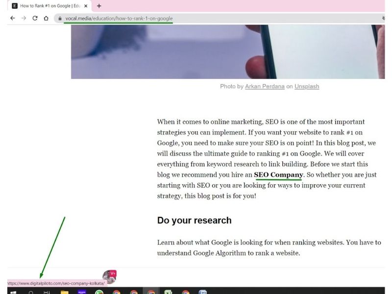 Quality Links to Your Page